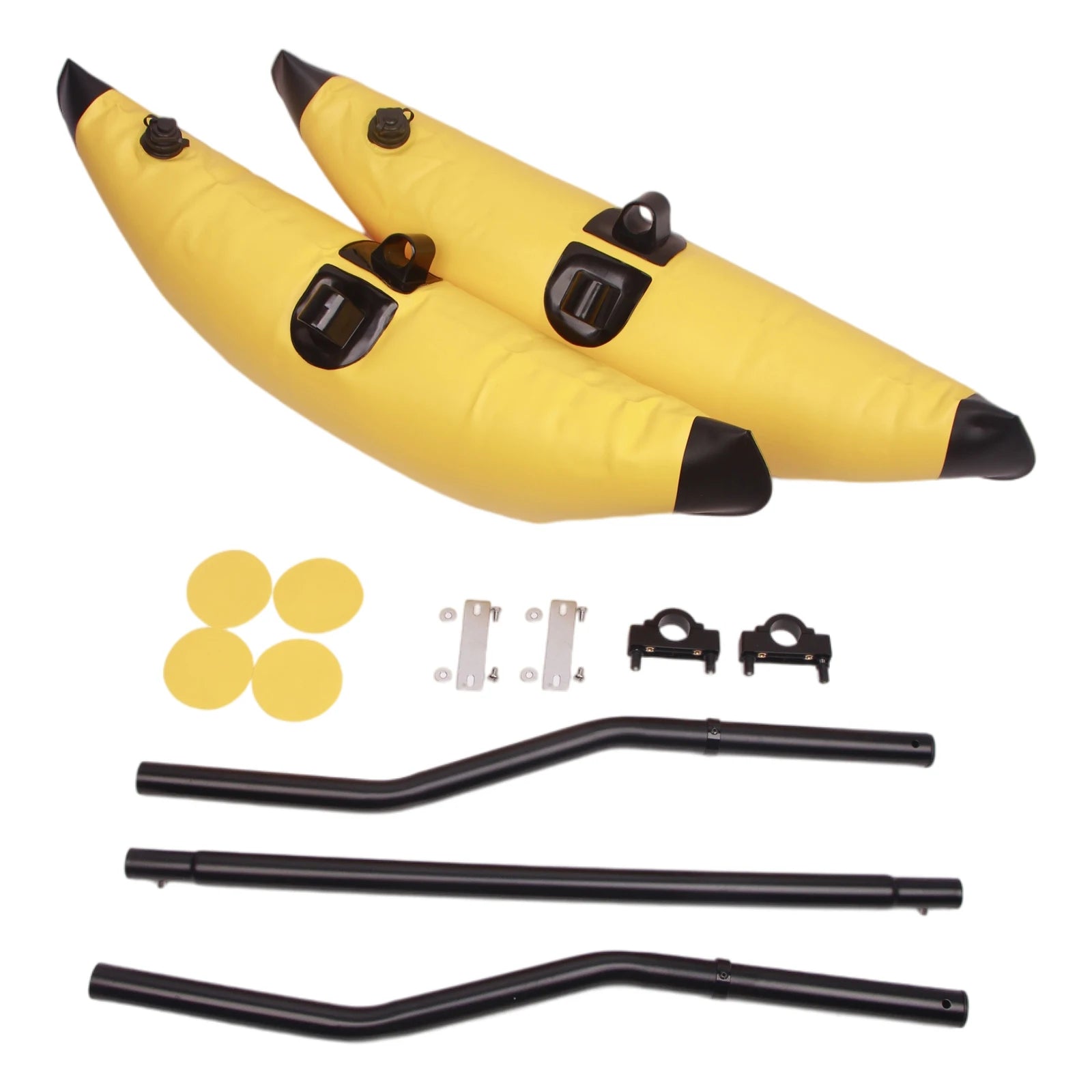 Kayak Float Stabilizer System with Outrigger Arms and Accessories