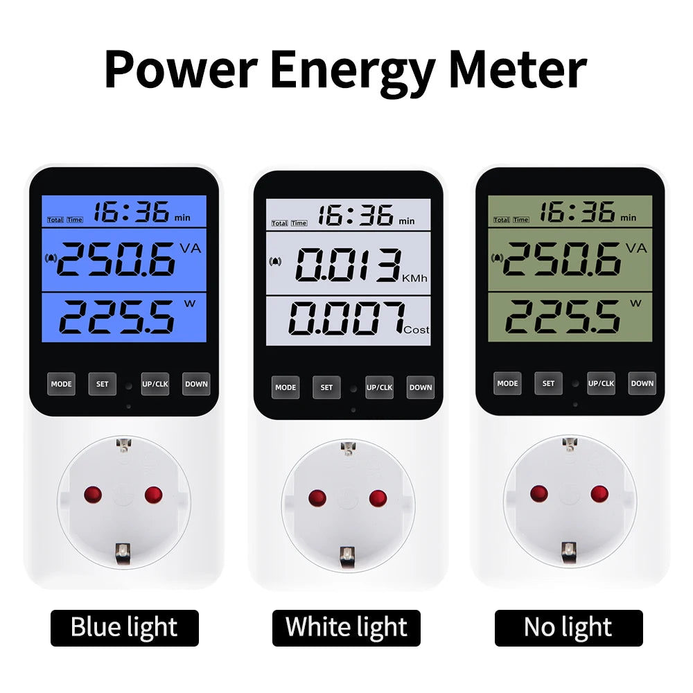 Digital Wattmeter 220V EU Plug &ndash; Energy Usage Monitor