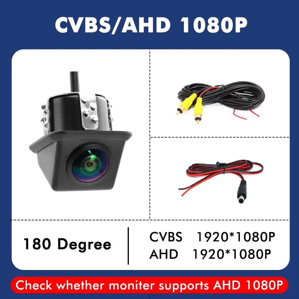 AHD 1080P Car Reverse Camera 20mm Embedded Rearview Camera Support Front/Rear Switch Parking Line Control Waterproof Vehicle Cam by InterCyprus Trading Ltd