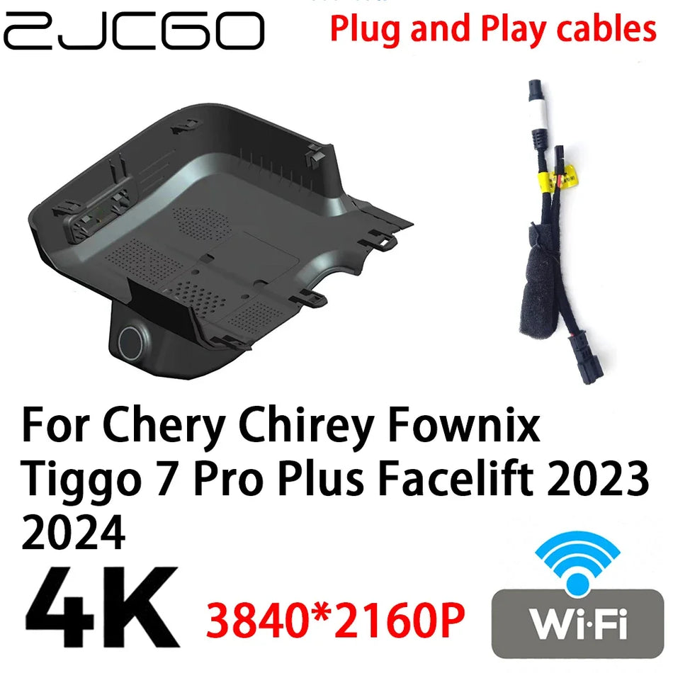 Automobilio DVR (Dash Cam) 4K 2160P Chery Tiggo 7 Pro Plus Facelift 2023 2024