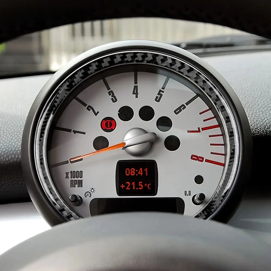 Sierframe voor snelheidsmeter van koolstofvezel voor Mini Countryman krasbestendig