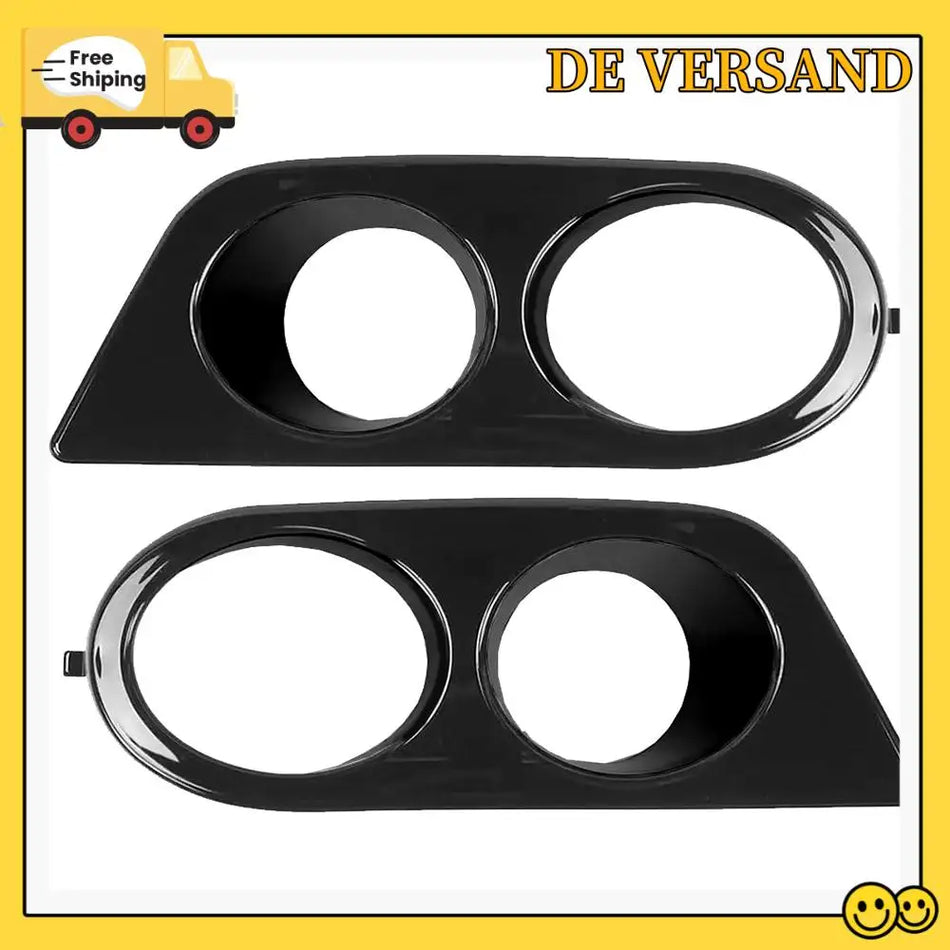 Cadre de couvercle de phare antibrouillard pour BMW E46 M3 2001-2006, plastique ABS noir brillant, remplacement direct