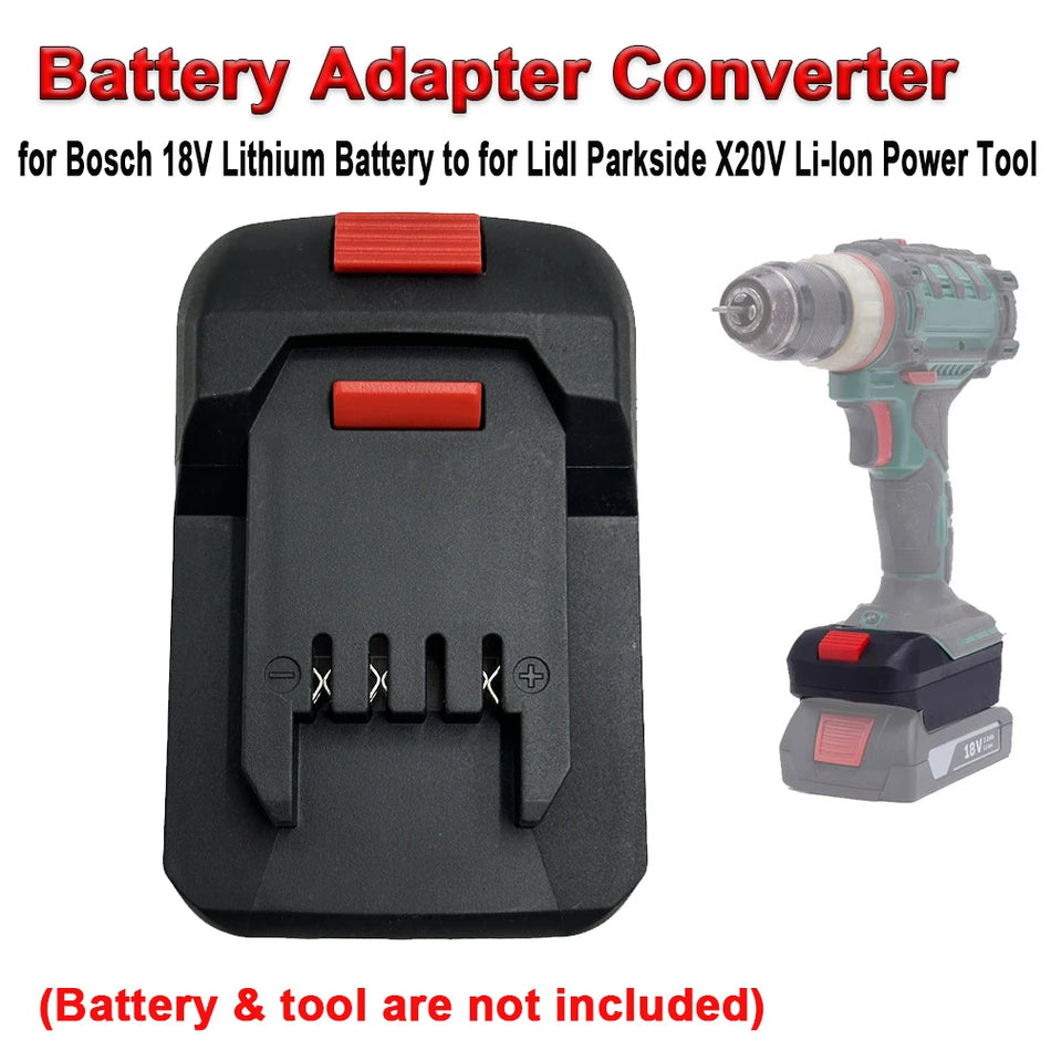 Adaptador de Bateria Conversor Para Bosch Li Ion Para Ferramenta Parkside X20V