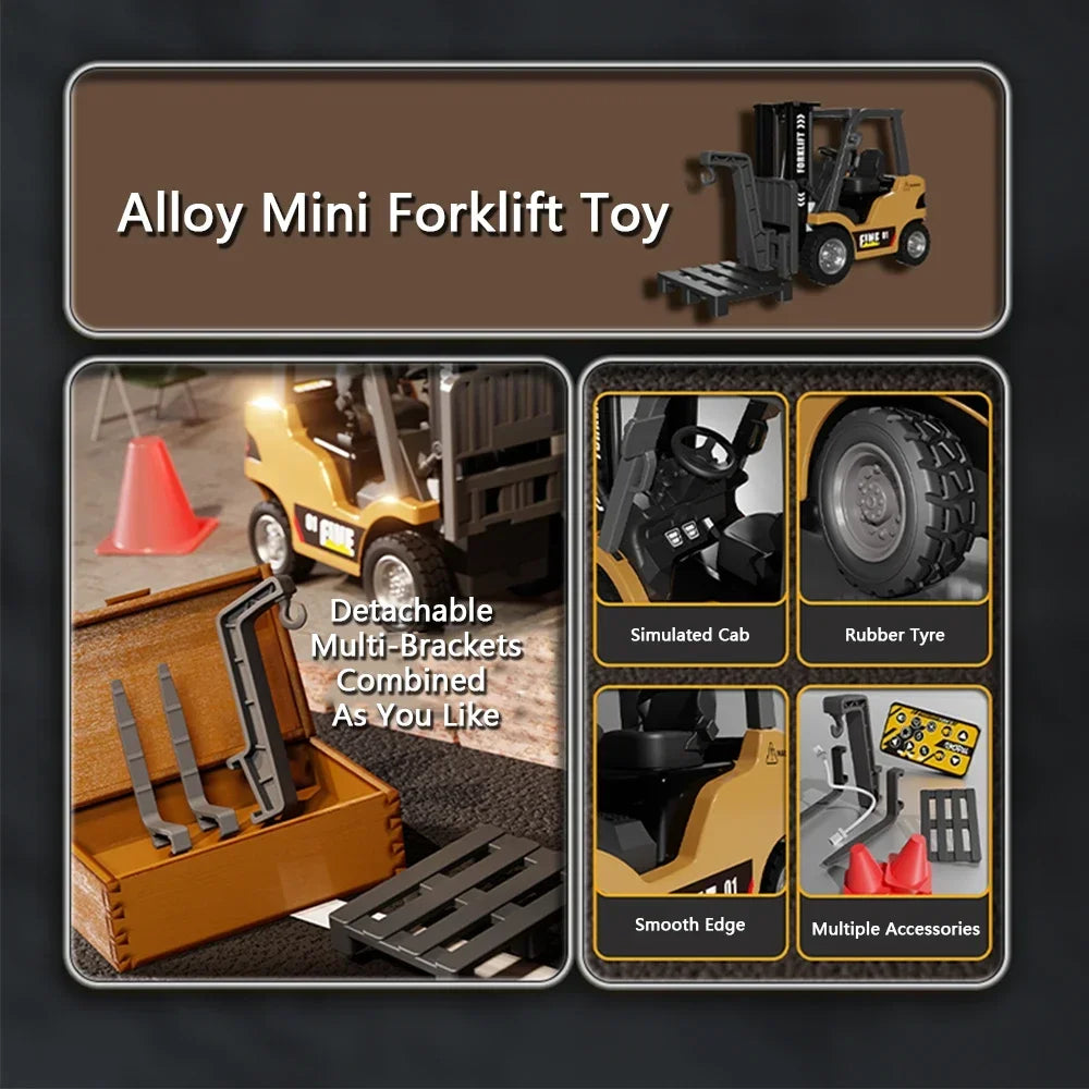 Mini Rc Forklift 1 By 64 Alloy Diecast Car &ndash; Remote Control
