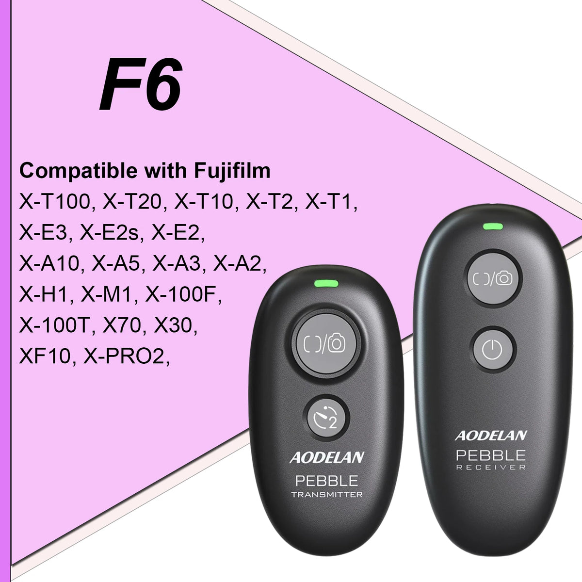 AODELAN Wireless Camera Shutter Release Remote for Canon, Sony, Nikon F6 for Fujifilm / CHINA