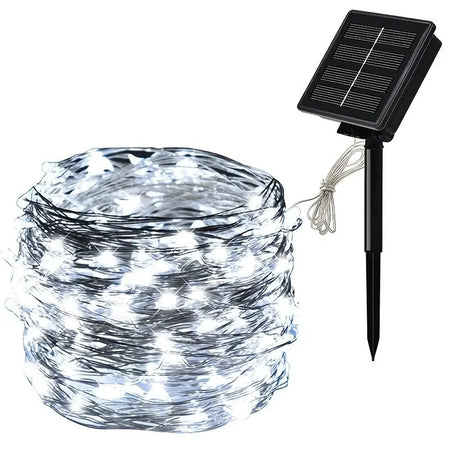 Solar Light String &ndash; Eco-Friendly Solar Powered Design 7m White
