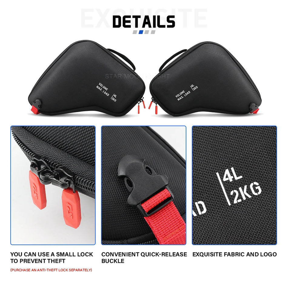 BMW R1300GS Adventure Borse Radiatore Impermeabili in Nylon Set Borsa Telaio Sinistra e Destra