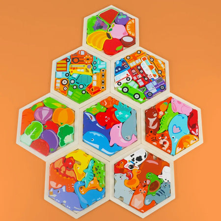 Wooden 3D Jigsaw Puzzle Baby Toy &ndash; Educational Development