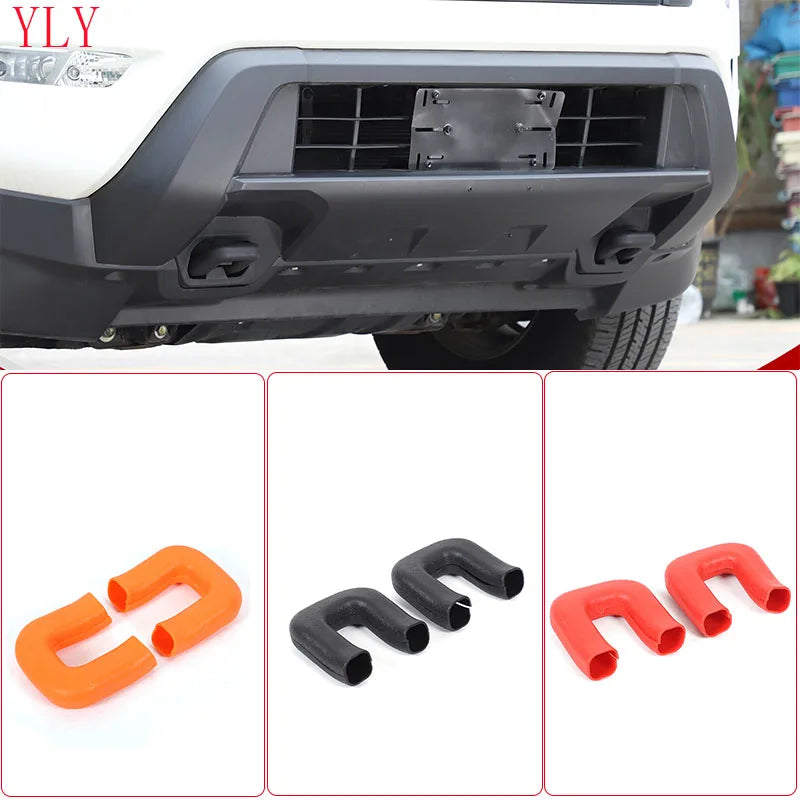 Anillo de parachoques delantero negro de goma para Nissan Frontier 2022 2025