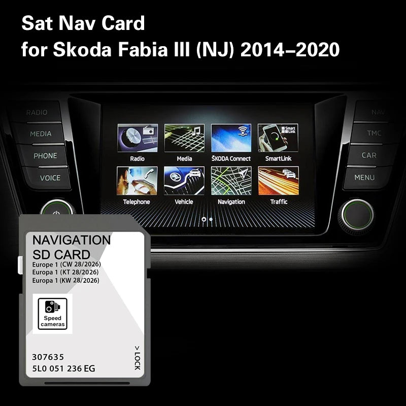 MIB2 2026 Sat Nav SD Card Skoda Kodiaq &ndash; 32GB Europe Maps CHINA / Kodiaq 2016