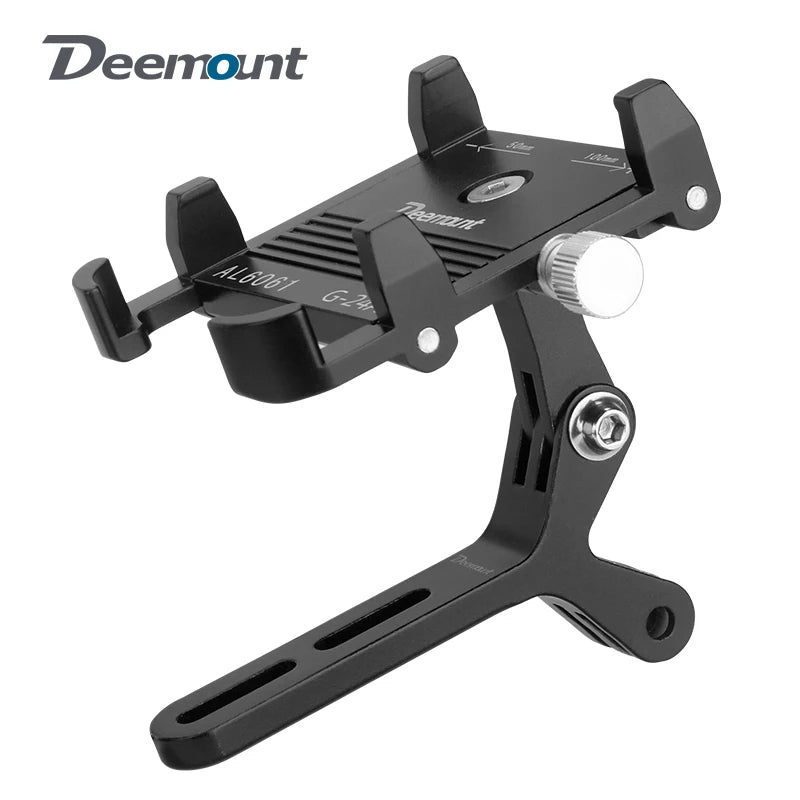 Supporto per telefono da bicicletta in alluminio adattatore a forma di Y a 90 gradi