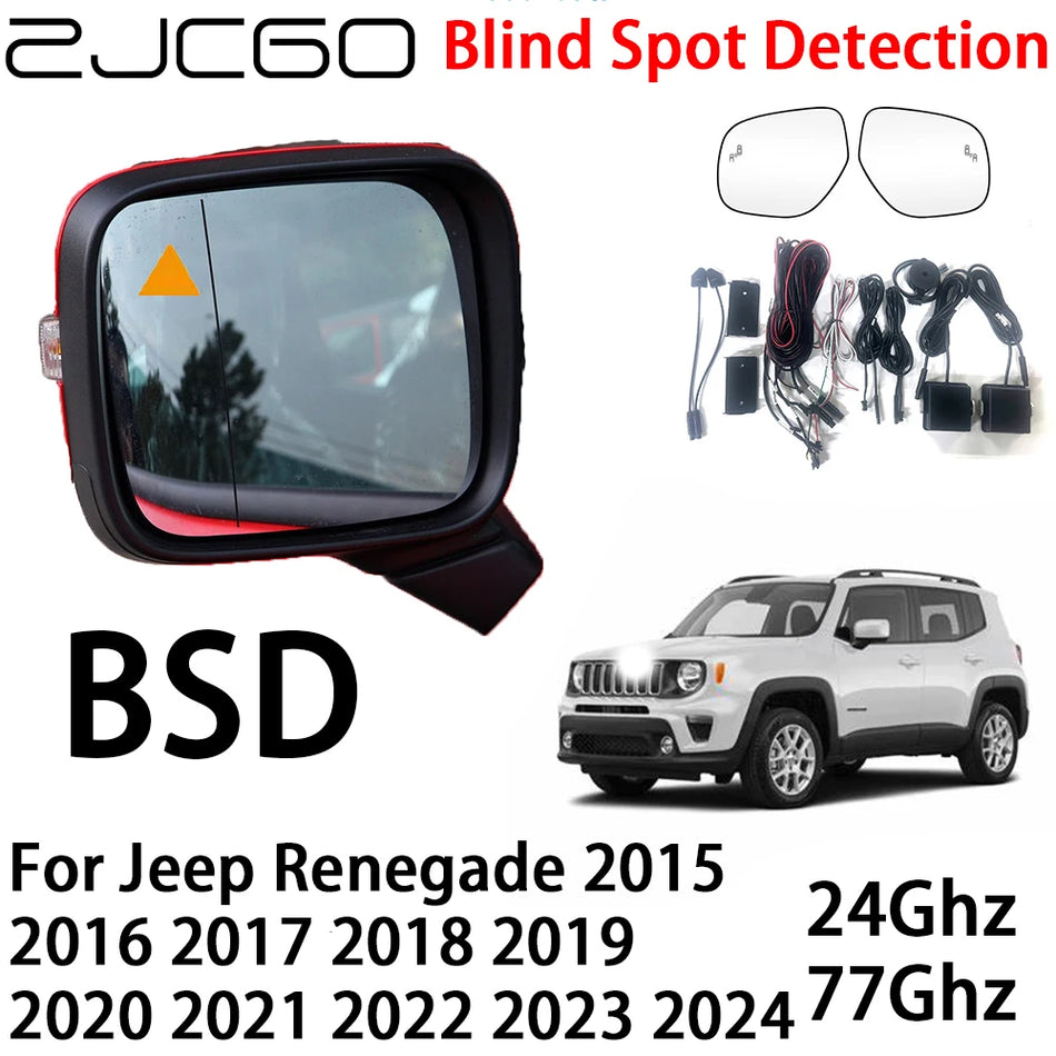 Radar Warning System for Jeep Renegade With Blind Spot Detection and Rear mmWave Radars