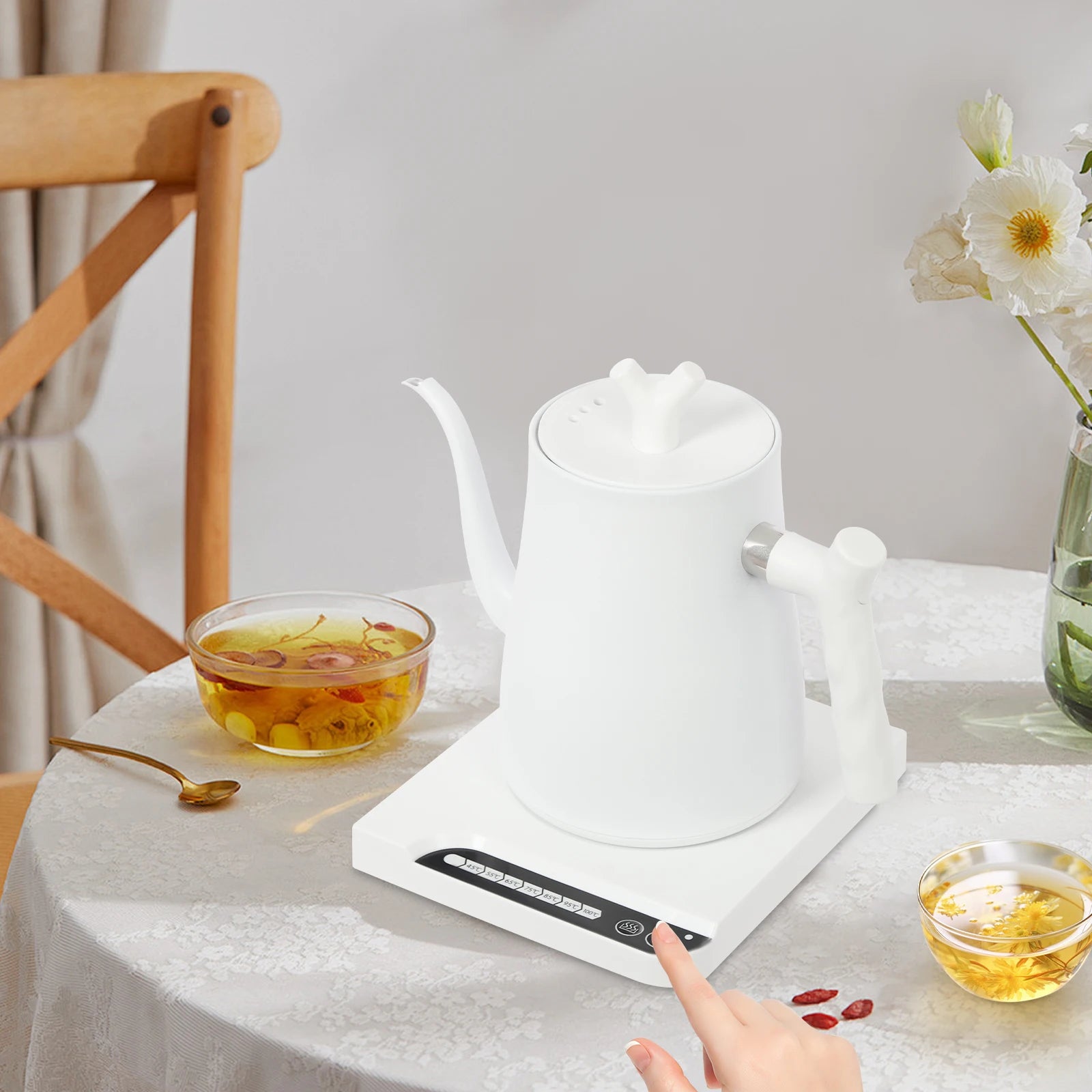 1000W Stainless Steel Electric Kettle &ndash; Temperature Control