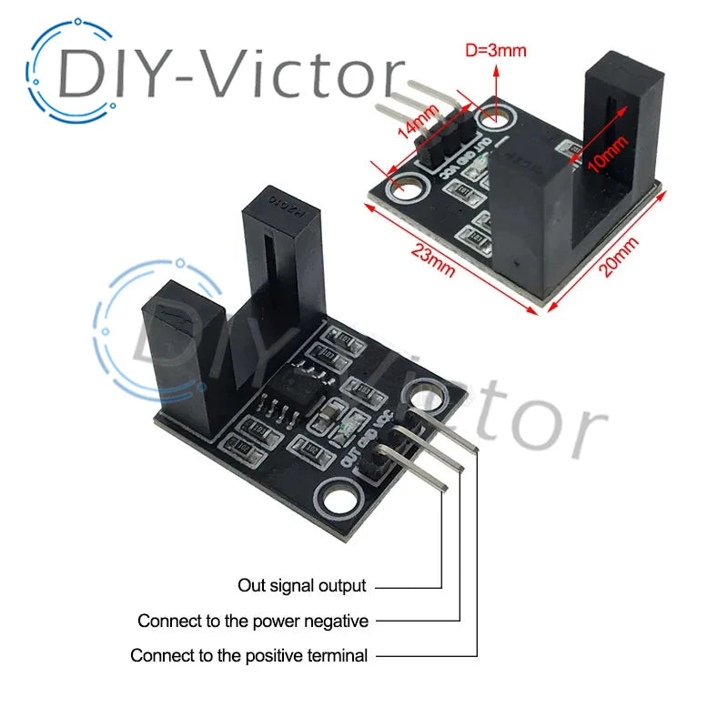 Slot Type IR Optocoupler Speed Sensor Module &ndash; Accurate Speed Measurement for DIY Projects Wide body / CHINA