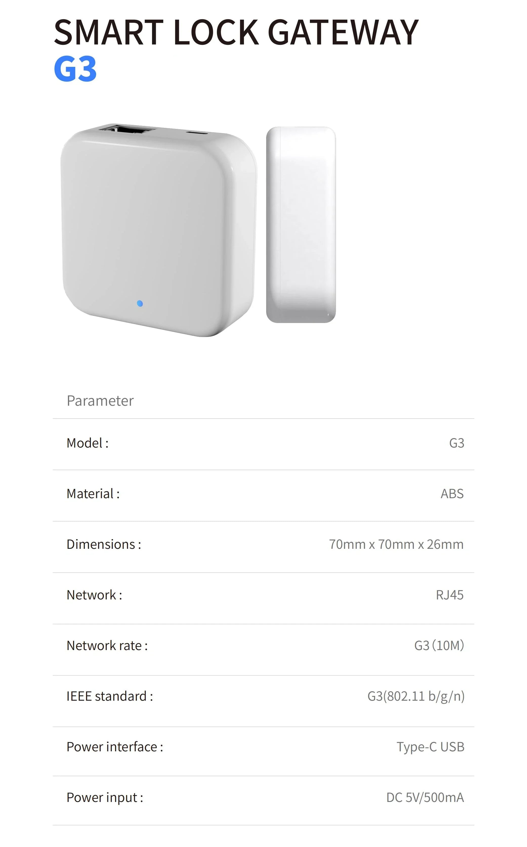 TTlock Gateways G2 G3 G3P G4 &ndash; Bluetooth To 4G WiFi Hub G3