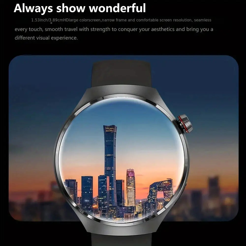 LAXASFIT 2025 Smartwatch HD Screen Heart Rate Bluetooth NFC