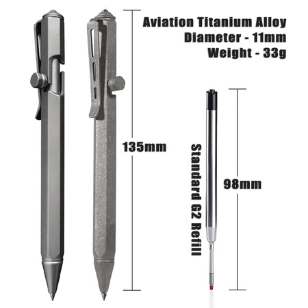Multi-Functional Titanium Alloy Tactical Pen &ndash; Self Defense