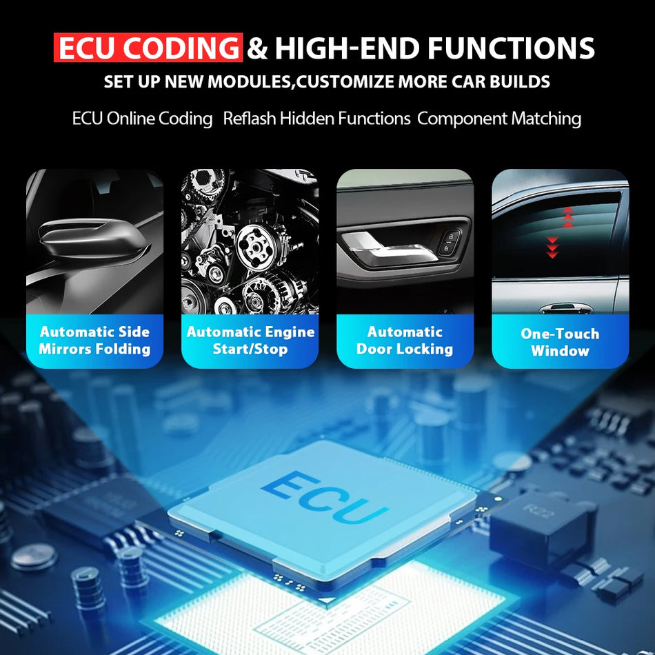 MUCAR VO8 - Bi-Directional OBD2 Scanner With ECU Coding