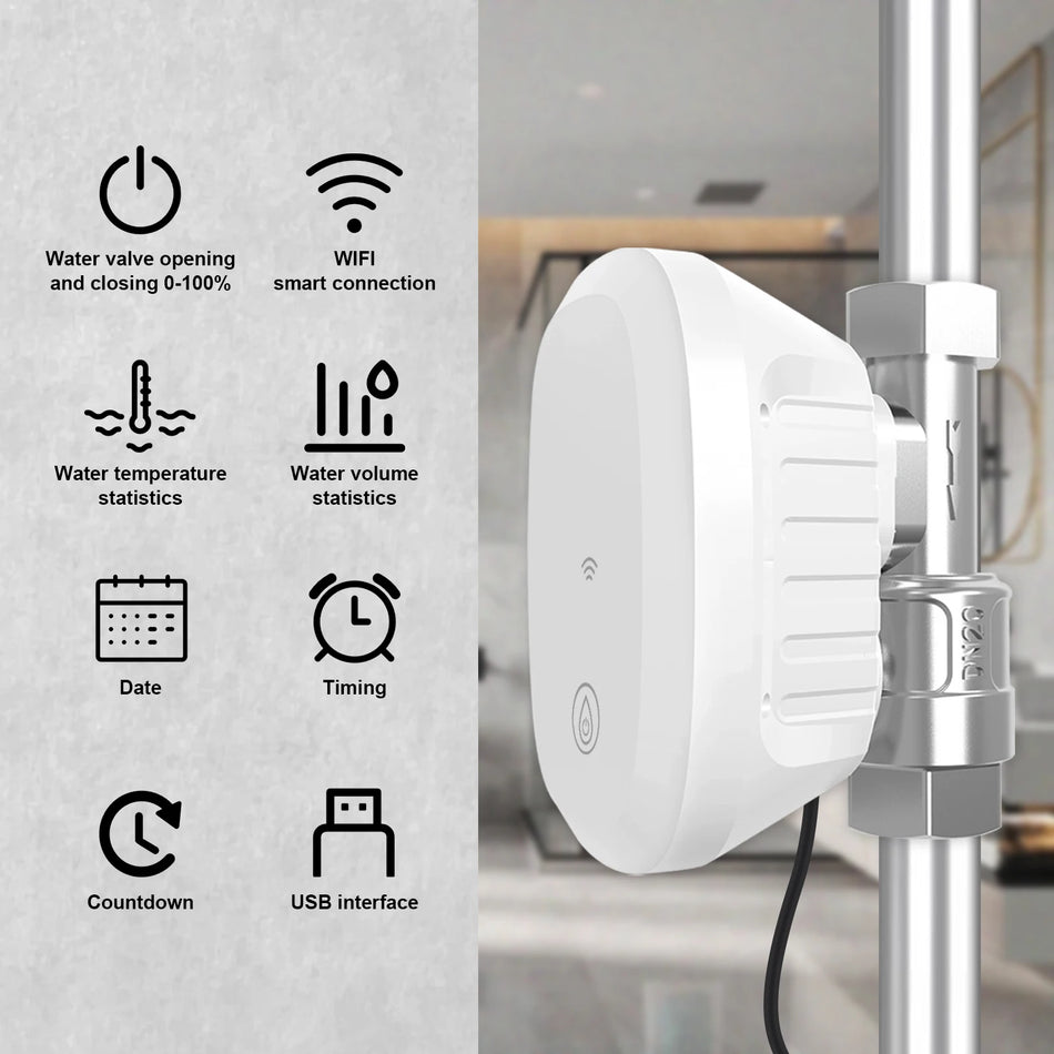 Gudrs ūdens vārsts ar WiFi, Alexa, Tuya vadību laistīšanas sistēmām