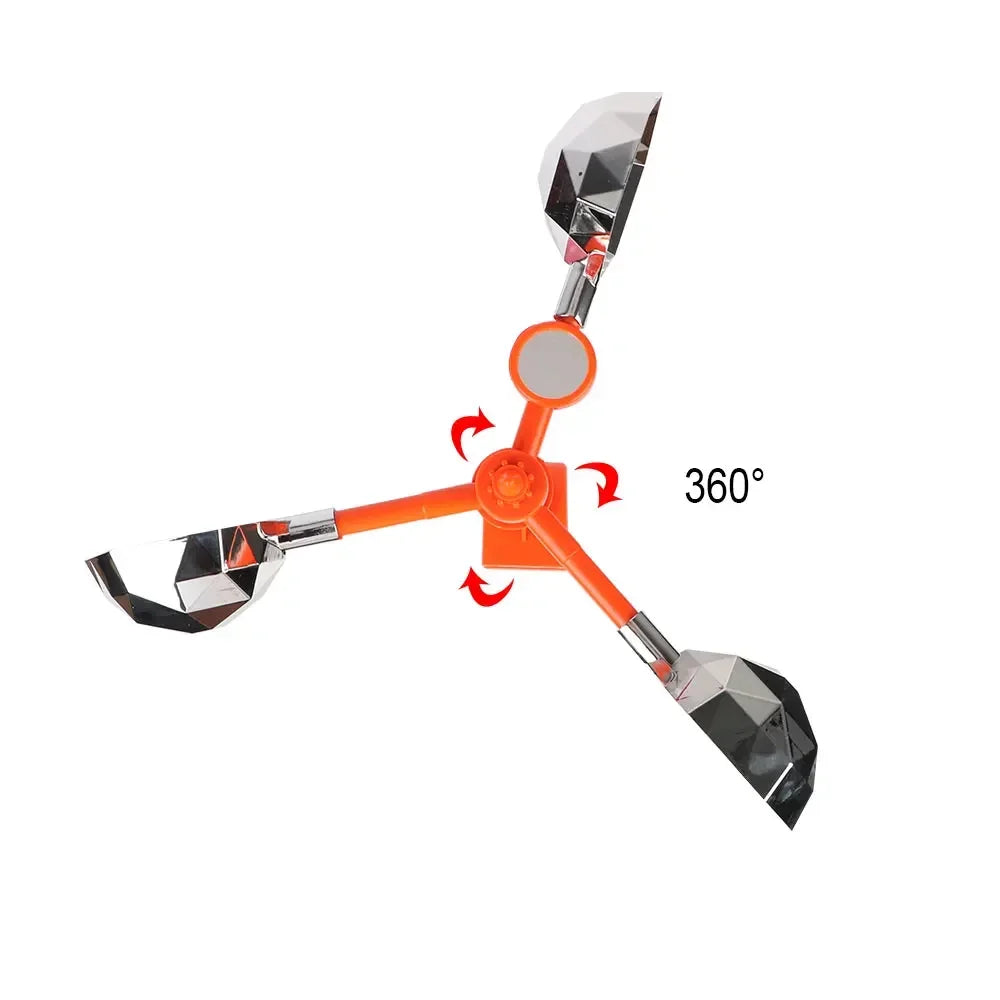 Solar Wind Powered Bird Repeller &ndash; 360 Degree Reflective Scare Device