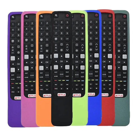 Colorful Silicone Case Remote Control Cover For TCL RC802N YUI1 YU14 U43P6046 U49P6046 Non-slip Silicone Protective Soft Case by InterCyprus Trading Ltd