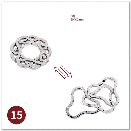 Classic IQ Metal Brain Magic Baffling Puzzles &ndash; Mind Teaser