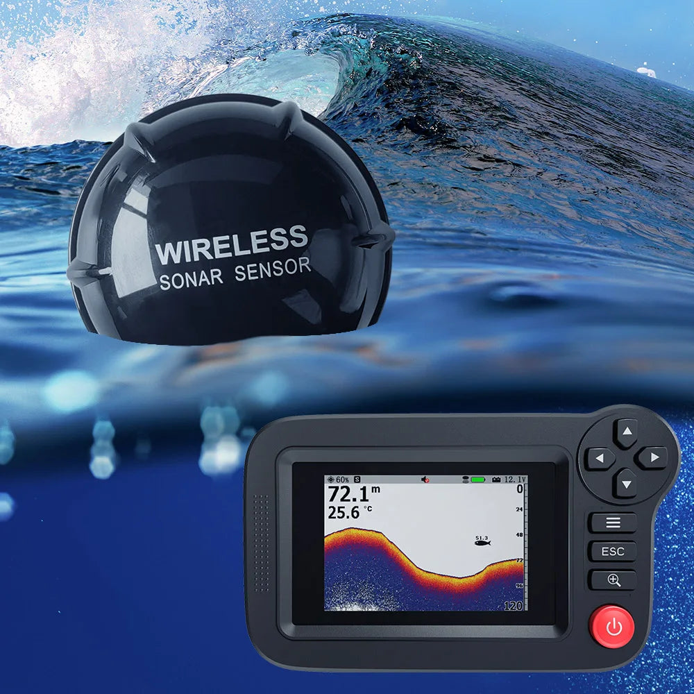 Portable 3.5in Color Screen Professional Underwater Fish Finder Sonar