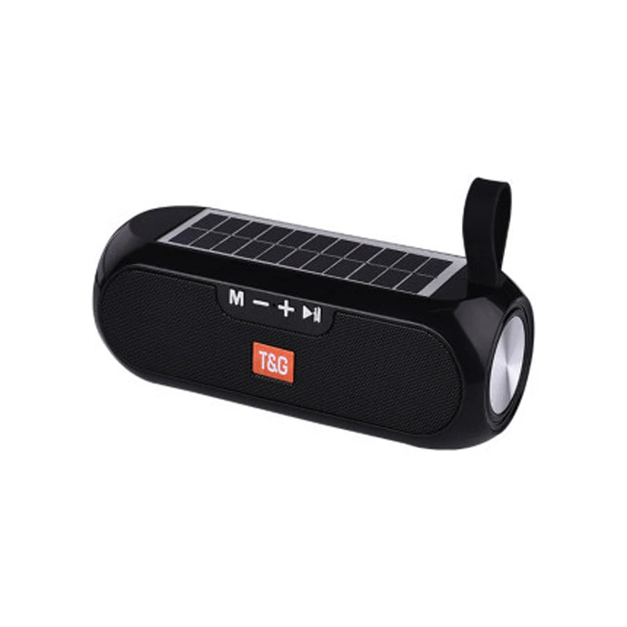 Bluetooth Solar Outdoor Speaker with FM Radio and MP3 Playback TG182 black
