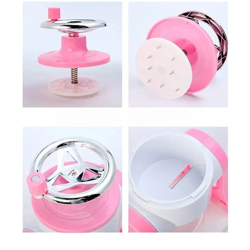Portable Mini Ice Crusher for Home Use - Manual Shaved Ice Machine
