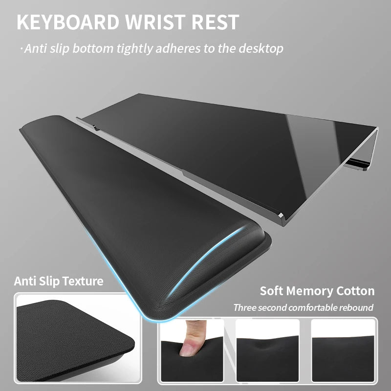 KWRS01 Acrylic Tilted Keyboard Holder &ndash; Ergonomic Rest