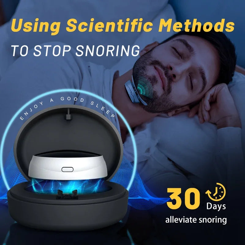 Smart TENS Anti-Snoring Device for Portable Sleep Quality, Snore Stopper