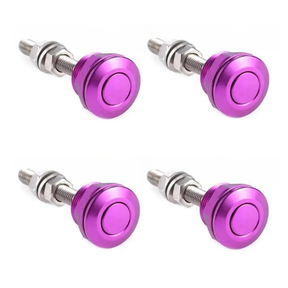 22mm 1Pc/4Pcs Universal Car Push Button Bonnet Hood Pins Kit Aluminum Quick Release Latch Bumper License Plate Lock Clip by InterCyprus Trading Ltd