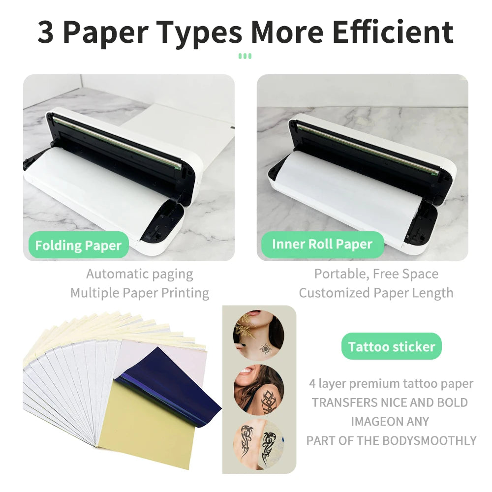 GOOJPRT D210 A4 Thermal Printer &ndash; Bluetooth Printing