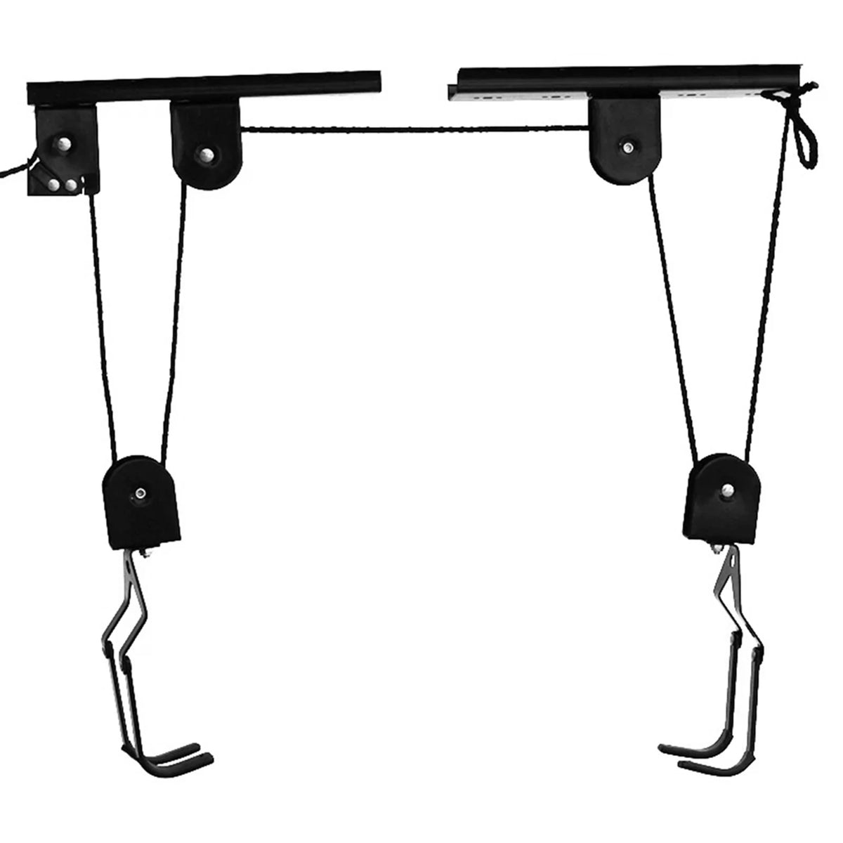 Bicycle Hoist Garage Storage Bike Lift &ndash; Overhead Pulley style 1