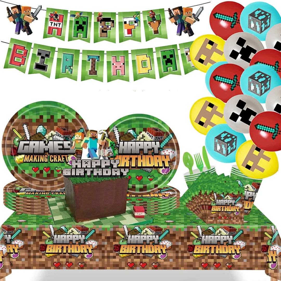 Birthday Party Supplies - Disposable Dinnerware &amp; Decorations