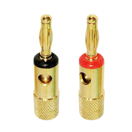 Gold-Plated 4mm Banana Plug Adapters &ndash; Low Resistance Audio
