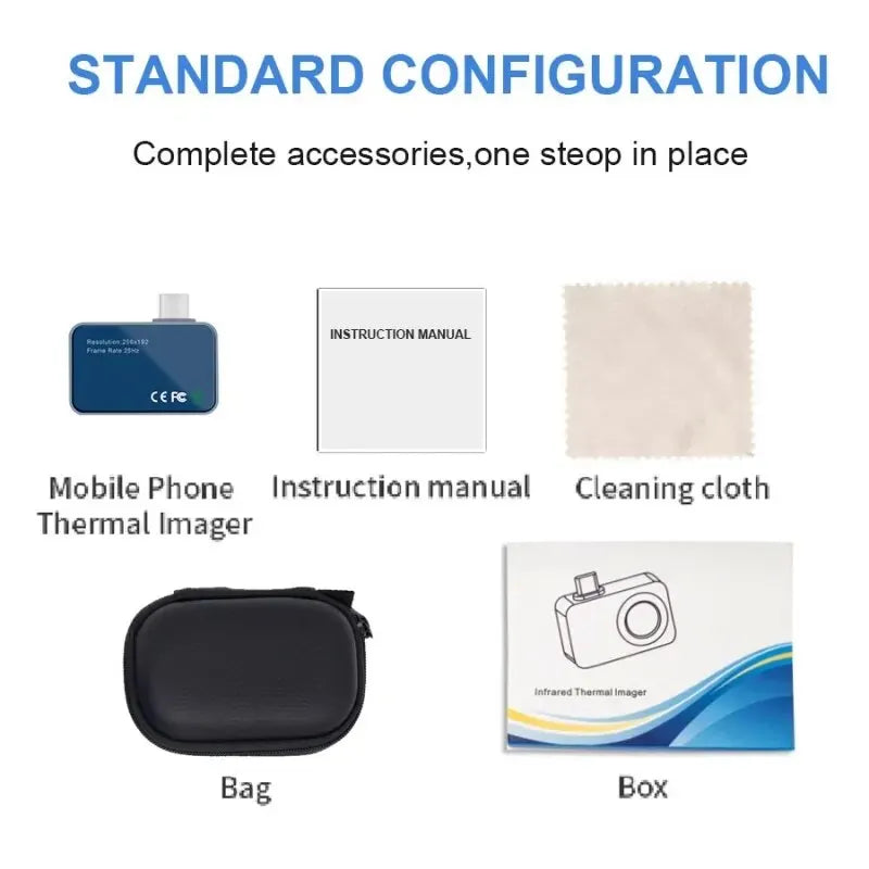 Advanced Android Type-C Thermal Imager 25Hz | TOOLTOP T7 256x192 for Solar Panel Power Fault Detection T7