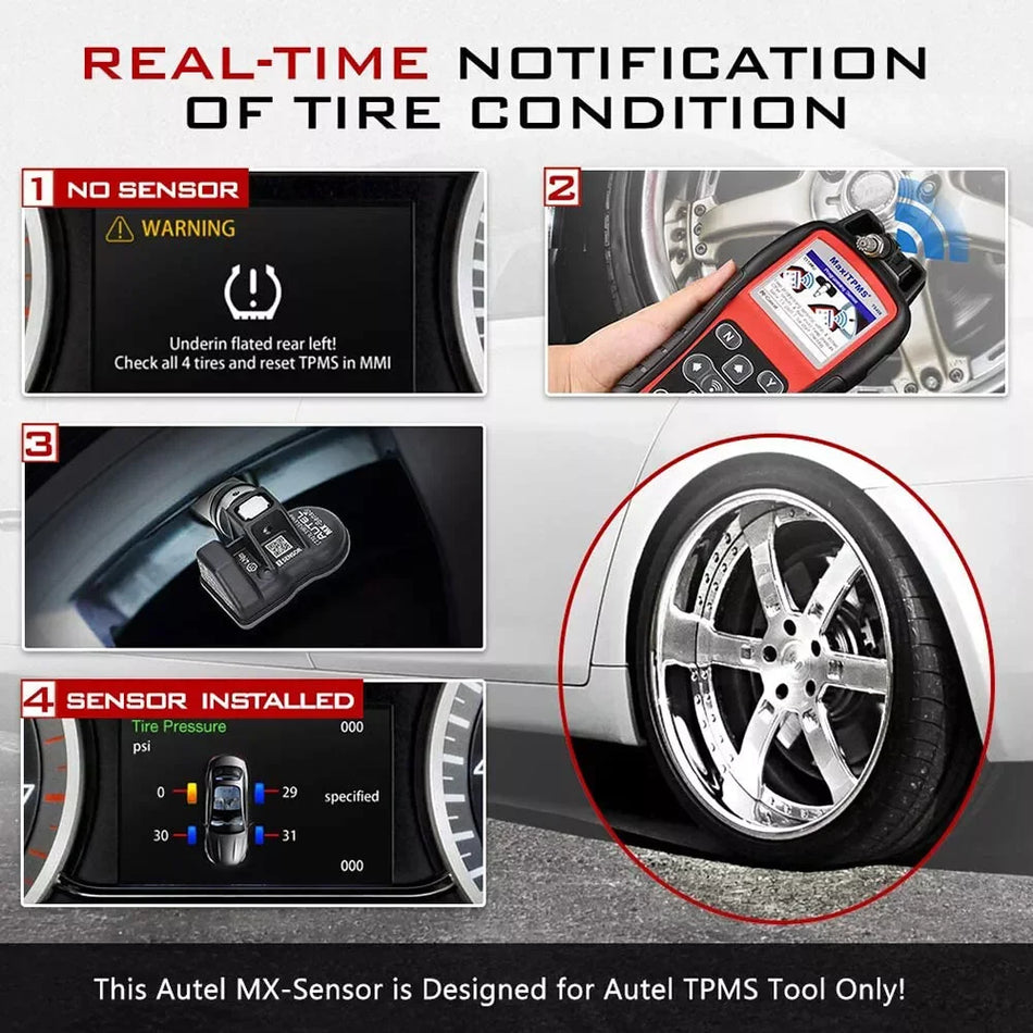 Autel MX-Sensor 2in1 TPMS-sensor 315MHz 433MHz programmerbar