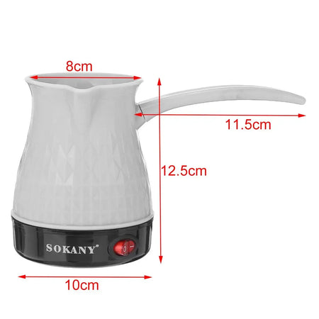 HAOYUNMA Electric 500W Stainless Steel 500ml Mocha Pot