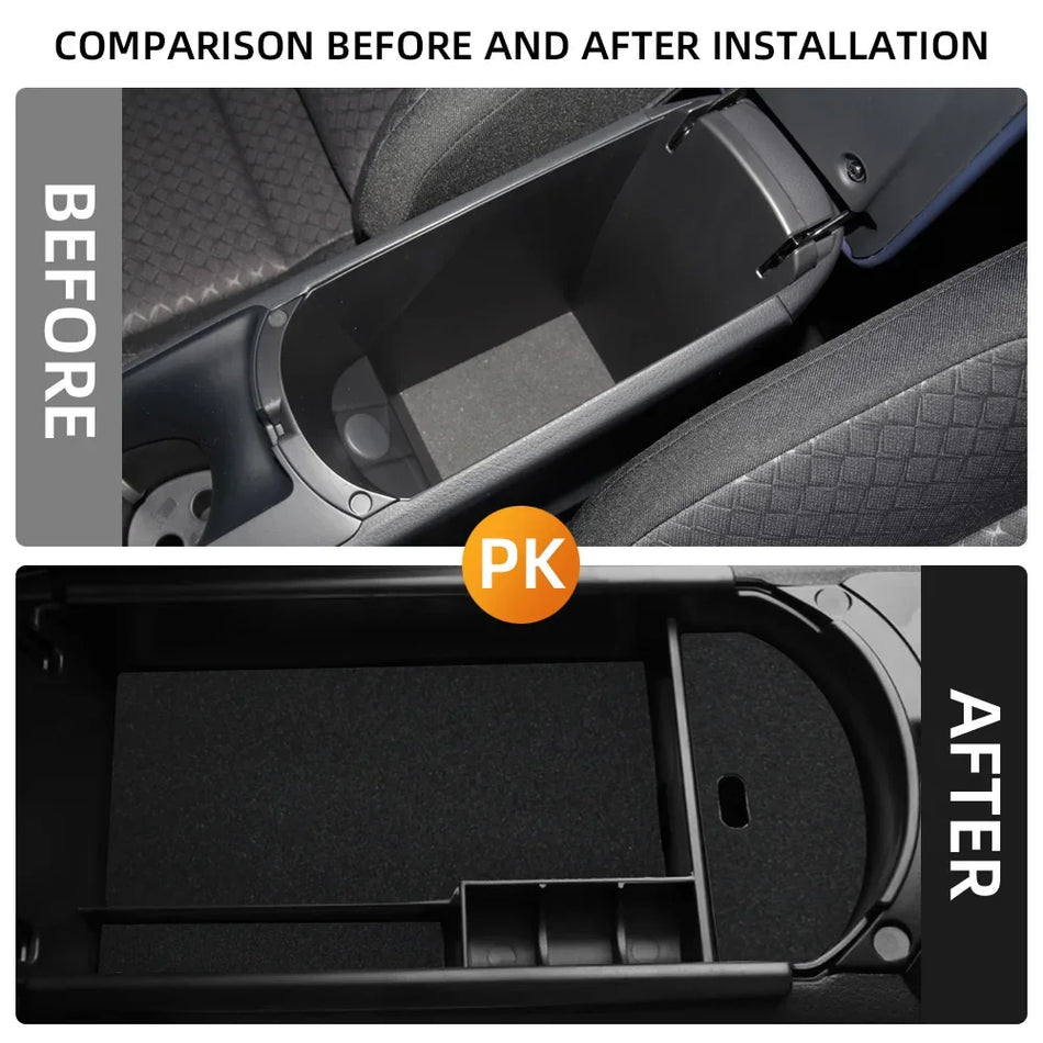 Toyota CHR C-HR 2016-2022 Kutija za naslon ruke s ladicom za pohranu s flokiranim podmetačem