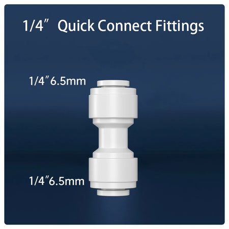 Straight RO Quick Water Fitting &ndash; Durable 1/4 Inch Hose Connector 1