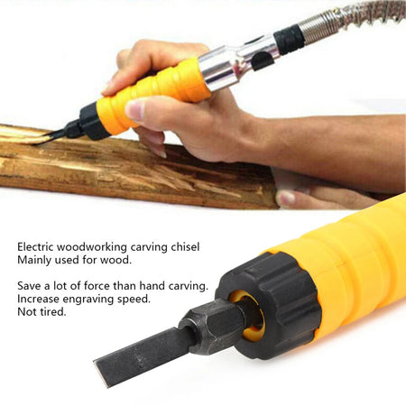 Flexible Shaft Grinder Attachment - 10X Faster Carving