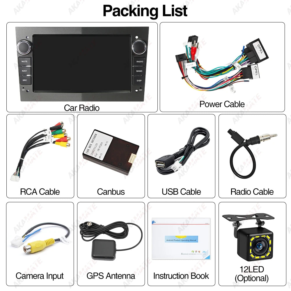 2Din Car Radio For Opel Astra Zafira &ndash; Wireless CarPlay