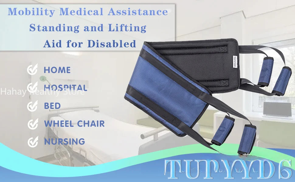Patient Lift Sling &ndash; No Slip Design for Safe Transfer