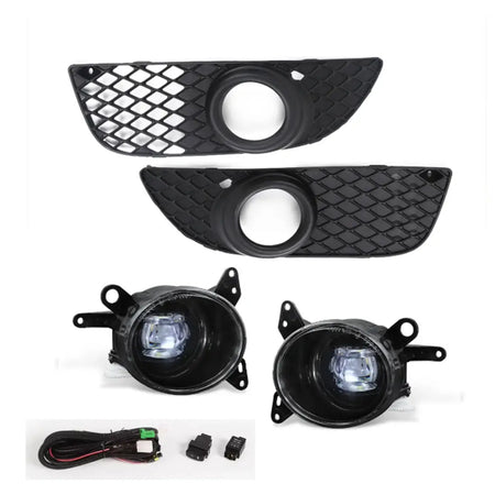 Fog Lights For Mitsubishi Lancer 2008 2009 2010 2011 2012 2013 Fog Lamp Harness Switch Front Driving Bumper Grille Super Bright by InterCyprus Trading Ltd