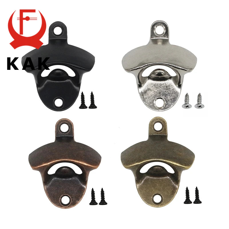 Kak Wall Mounted Bottle Opener Bronze Zinc Alloy Corkscrew