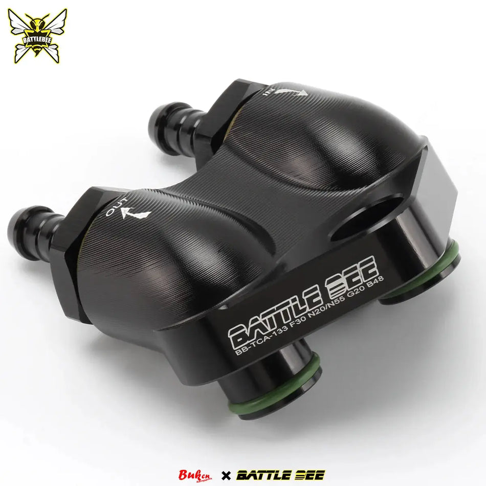 BATTLE BEE 8HP Oil Cooler Adapter for Transmission N20 N55 N63 N73 B48TU ZF8HP ZF8PH45 ZF8PH51 ZF8HP70 ZF8HP90 18mm BB-TCA-133 by InterCyprus Trading Ltd