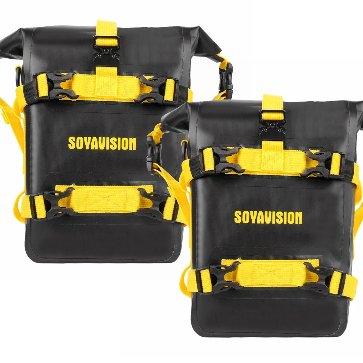 SOYAVISION Motorcycle Bumpers Bag &ndash; Waterproof Tool Storage Solution 2PCS black Yellow