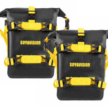 SOYAVISION Motorcycle Bumpers Bag &ndash; Waterproof Tool Storage Solution 2PCS black Yellow