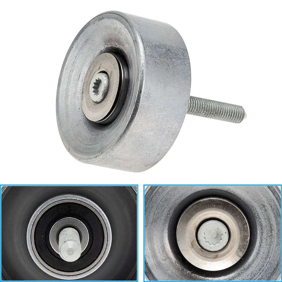 Metāla un plastmasas siksnas idleris vadotne Volkswagen Touareg 2011-2015 3.0L V6 dzinējs